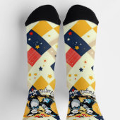 Charming Penguin Couple Socken (Oben)