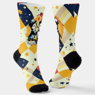 Charming Penguin Couple Socken