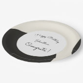 Charming Personalize Pappteller (Schrägansicht)