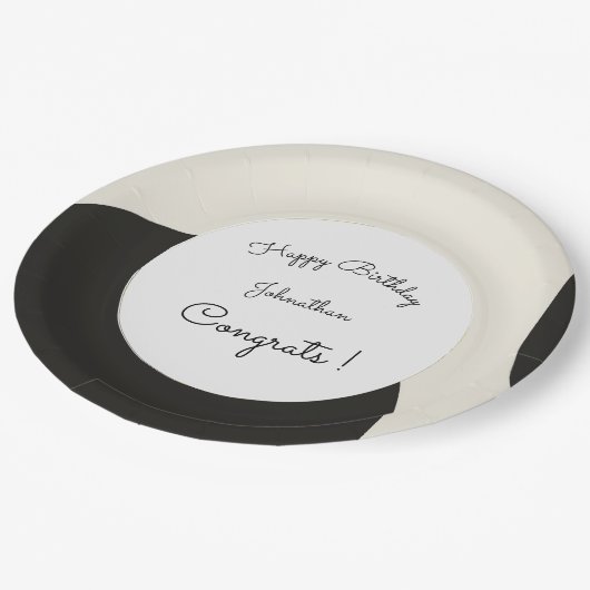 Charming Personalize Pappteller (Schrägansicht)