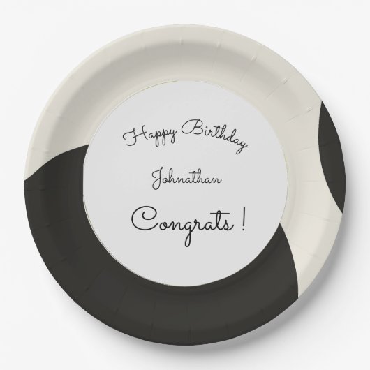 Charming Personalize Pappteller (Vorderseite)