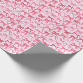 charming pink bow pattern geschenkpapier (Ecke)