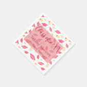 Charming Pink Graduate Serviette (Ecke)