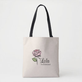 Charming Pink Rose Bridesmaid Tasche - Individuell