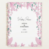 Charming Pink Wisteria Wedding Planer (Vorderseite)