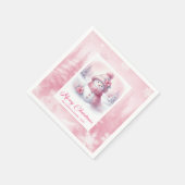 Charming Pinkmas Christmas Scene Napkins for Kids Serviette (Ecke)