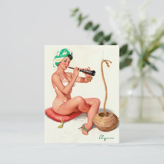 Charming Pinup Postkarte (Stehend Vorderseite)