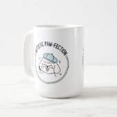 Charming Poodle Sketch mit Blue Beret Kaffeetasse (Vorderseite Links)