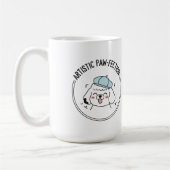 Charming Poodle Sketch mit Blue Beret Kaffeetasse (Links)