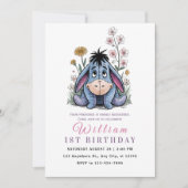 Charming Pooh & Friends Birthday Einladung (Vorderseite)