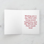 Charming Pooh & Friends Birthday Karte (Innenseite)