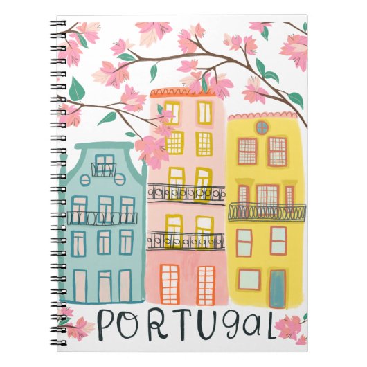 Charming Portugal House Notebook Notizblock (Vorderseite)