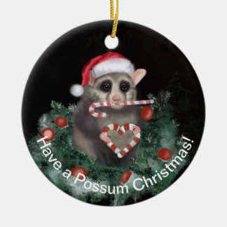 Charming Possum Weihnachten Keramik Ornament