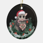 Charming Possum Weihnachten Keramik Ornament (Links)
