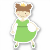 Charming Princess Aufkleber (Vorderseite)