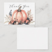 Charming Pumpkin Vielen Dank Mitteilungskarte (Vorne/Hinten)