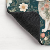 Charming Rabbit William Morris Inspirierte floral Mousepad (Ecke)