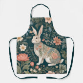 Charming Rabbit William Morris Inspirierte floral Schürze (Vorderseite)