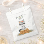 Charming Raccoon Wildlife Baby Shower Geschenktütchen (Ausgeschnitten)
