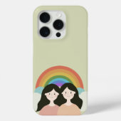 Charming Rainbow Twins iPhone Case (Rückseite)