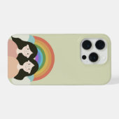 Charming Rainbow Twins iPhone Case Hülle (Rückseite (Horizontal))