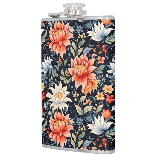 Charming Ranya Floral Pattern-65293 Flachmann (Links)