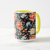 Charming Ranya Floral Pattern-65293 Tasse (VorderseiteRechts)