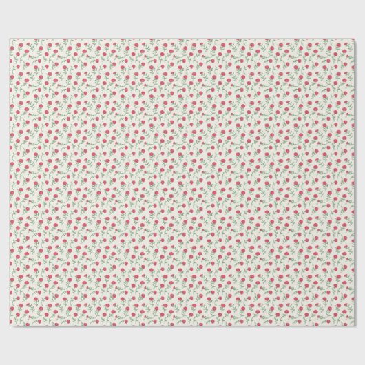 Charming Red Bloom Geschenkpapier (Flach)