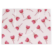 Charming Red Bow Pattern Schlüsselanhänger Große Geschenktüte (Vorderseite)