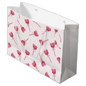 Charming Red Bow Pattern Schlüsselanhänger Große Geschenktüte (Vorderseite Schrägansicht)