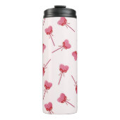 Charming Red Bow Pattern Schlüsselanhänger Thermosbecher (Vorderseite)