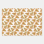 Charming Red Gingham Pizza Patterns Geschenkpapier Set (Vorderseite 3)