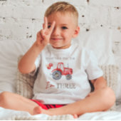Charming Red Tractor Birthday T - Shirt