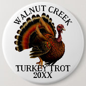 Charming Retro Türkei Trottrennen Button (Vorderseite)