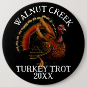 Charming Retro Türkei Trottrennen Button (Vorderseite)