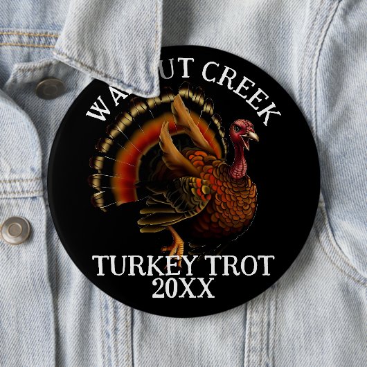 Charming Retro Türkei Trottrennen Button (Beispiel)