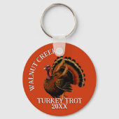 Charming Retro Türkei Trottrennen Schlüsselanhänger (Vorderseite)