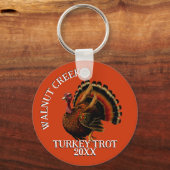 Charming Retro Türkei Trottrennen Schlüsselanhänger (Vorderseite)