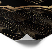 Charming Roaring 20s Great Gatsby Seating Chart Poster (Ecke)