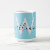 Charming Robin Egg Blue Tasse mit Individuelle Nam (Mittel)