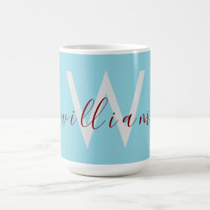 Charming Robin Egg Blue Tasse mit Individuelle Nam