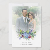 Charming Romantic Floral & Transparency Overlay Einladung (Vorderseite)