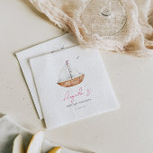 Charming Rustic Sailboat Geburtstag Serviette