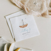 Charming Rustic Sailboat Geburtstag Serviette
