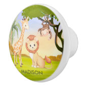 Charming Safari Tiername Thema Dramatie Cerami Keramikknauf (Rechts)