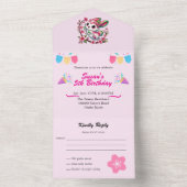 Charming Sakura Bunny All In One Einladung (Innen Boden)