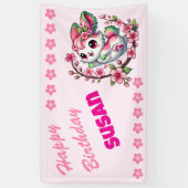 Charming Sakura Bunny Banner (Vertikal)