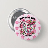 Charming Sakura Bunny Button (Vorne & Hinten)