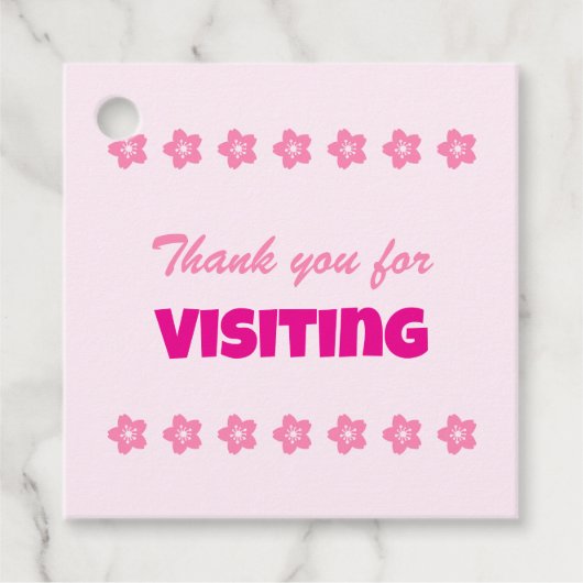 Charming Sakura Bunny Geschenkanhänger (Vorderseite)