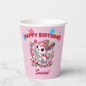 Charming Sakura Bunny Pappbecher (Vorderseite)